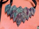 Purple/Teal Dragon Scale Statement Necklace