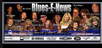 On the cover of Blues-E-News 4-2013'
