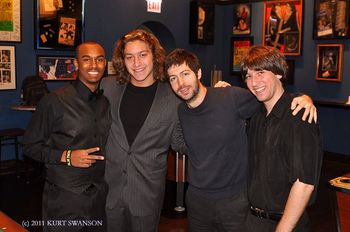 The band backstage At Buddy Guys Legends
