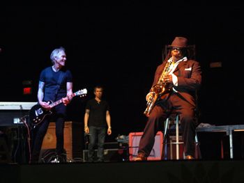 With the "Big Man" Clarence Clemons
