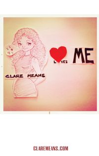 Autographed Clare Means Loves Me Poster 