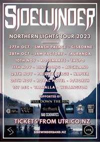 Sidewinder Northern Lights Tour - Wellington Homecoming Show with Cherry Punch and Pull Down The Sun.