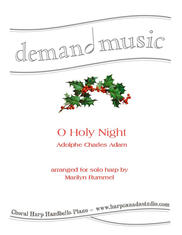 O Holy Night Sheet Music – Learning the Harp