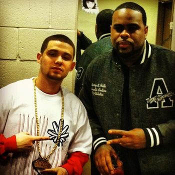 Crooked I and myself backstage in Pittsburgh for Coast 2 Coast '13

