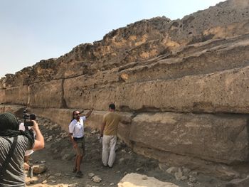 Nassim and a really big rock!
