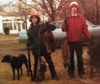 Raccoon Hunting. Nov 1976. 16 yr. old.
