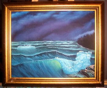 Circa 1980's dark seascape
