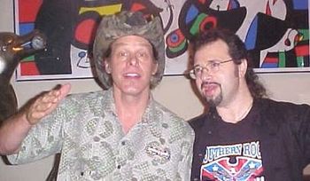 Rock Star Ted Nugent and Florida landscape painter Artist Mazz
