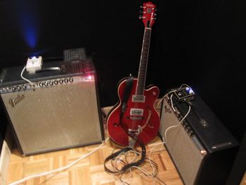 Fender amps and a gretsch guitar...there is no subsitute.
