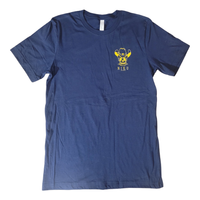 Gold Skull Dark Navy T