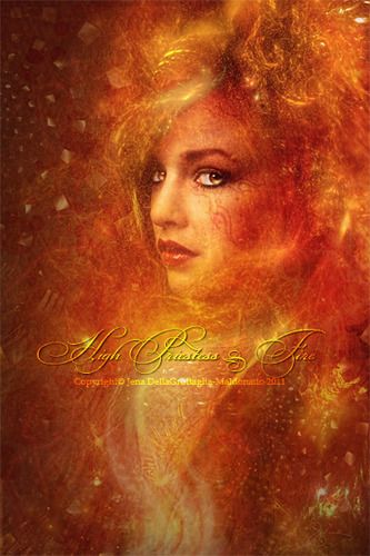 High Priestess Fire [purchase here] Copyright© Jena DellaGrottaglia-Maldonado 2011
