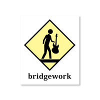 Crossing Sticker w/ Text