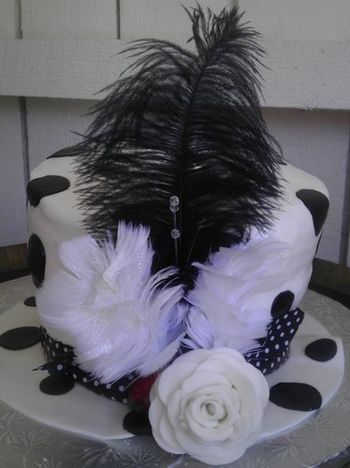 Hat cake for Hat Themed Bridal Shower

