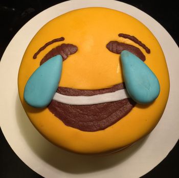 Laugh til you Cry Emoji Cake
