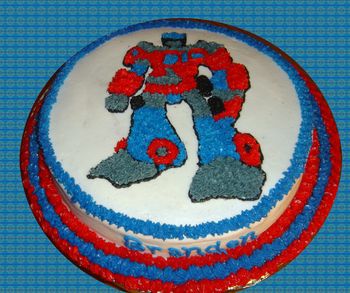 Transformer Birthday Cake
