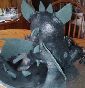 How to Train your Dragon Cake - back

