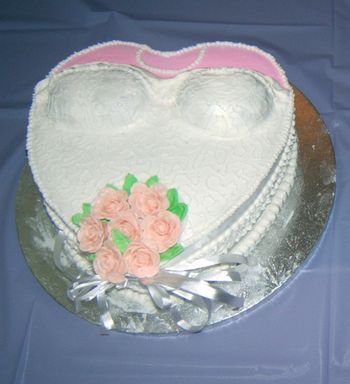 Bridal Dress Bridal Shower Cake
