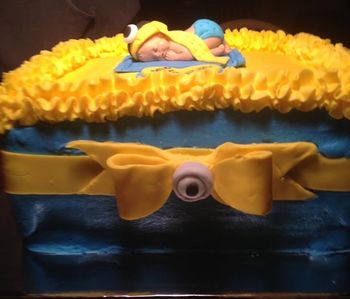Minion baby shower cake
