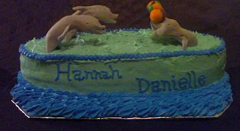 Dolphin Birthday Cake
