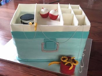 Tackle box grooms cake
