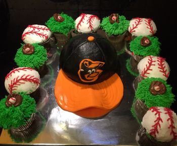 Orioles hat cake
