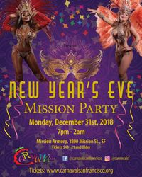 SF Carnaval New Years Eve Party @ The Armory