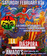 La Diaspora Fest @ Amado's featuring: LA GENTE SF & More