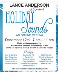 Holiday Sounds: An Online Recital POSTPONED