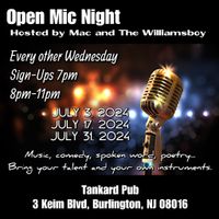 Open Mic Night @ the Tankard Pub Hosted by The Williamsboy