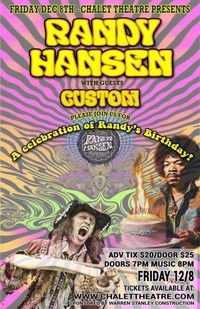 RANDY HANSEN’S Birthday Bash