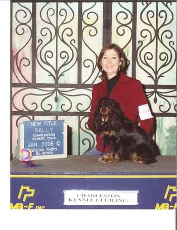 Showing off-leash, Penny finished her Rally Advanced (RA) title & scored 1st place on her 3rd leg.
