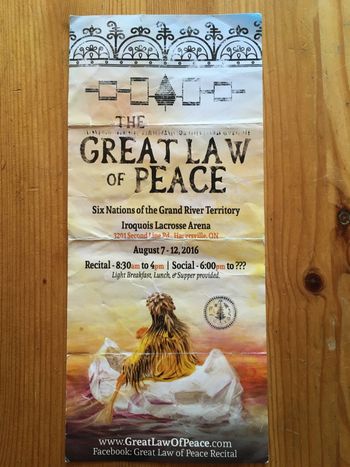 Great Law of Peace Reictal
