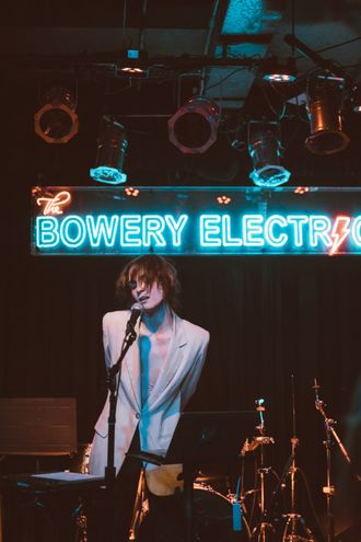Medusa, an LGBT alt-pop musician, performing at Bowery Electric in New York