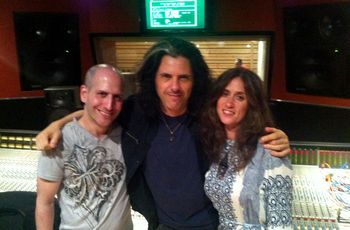 Recording with master guitarist Alex Skolnick (Testament) and violinist Rachel Golub. New York City.
