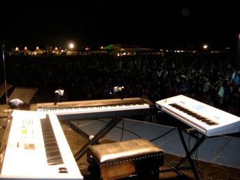 Trancin, Slovakia. Dario's Set up with "Elements of Life" Band.
