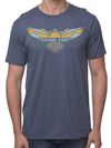 NEW! Earth Eagle Unisex Organic T-Shirt - Blue
