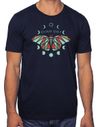 Cloud Cult " Moon Phase Moth"Navy Organic Cotton T-shirt