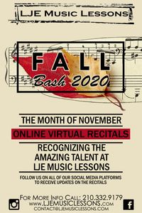 LJE Music Lessons Fall Bash 2020 (Virtual)
