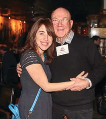 Norman with Kim Fox at the Doo Wop Hall of Fame
