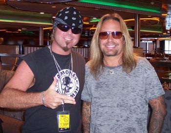 On a Cruize with MOTLEY CRUE`S ~ VINCE NEIL, in support of his Skylar Memorial Foundation

