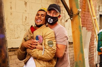 BTS with production manager Nicholas Monaco
