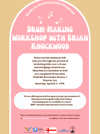 Registration is FULL! Drum-making with Brian Knockwood 