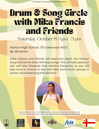 Drum and Song Circle with Mika Francis and Friends!