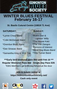 EBS Winter Blues Festival - SATURDAY SINGLE DAY PASS