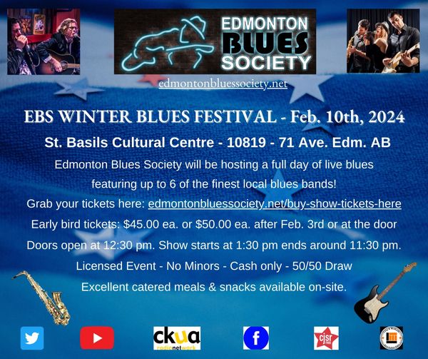 Edmonton Blues Society Buy Show tickets here