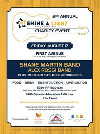 Alex Rossi at First Ave - 2nd Annual Shine a Ligh7 Foundation Charity Event