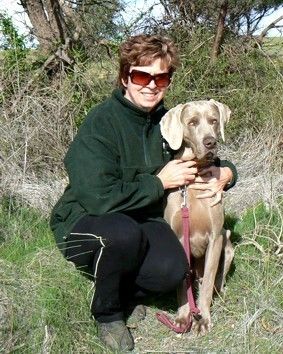 Lois & VADER after gaining his TDX (Tracking Dog Excellent) title. June 07
