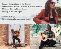 Sunday Songwriters-in-the-Round with Jasmine Beth + Matt Thomson + Justine Wahlin