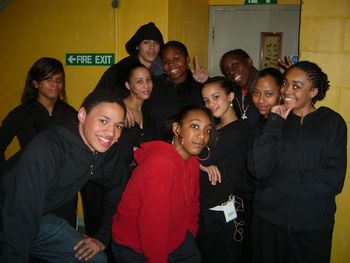 NOTTINGHAM PLAYHOUSE: Cast members of Lyrically Deep II - [LtoR - Amelia, Robert, Jasmine, Jackson, Dominique B, Dominique M, Georgia, Cherestyna, Corrina, Jade] [But where's Charlotte & Kareem?]
