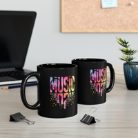 Music design black Mug
